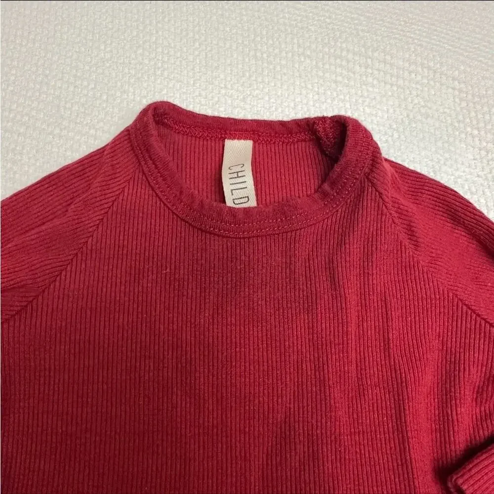 Childhoods Clothing Ribbed Knit Pants and Shirt Night Set 6-12 months